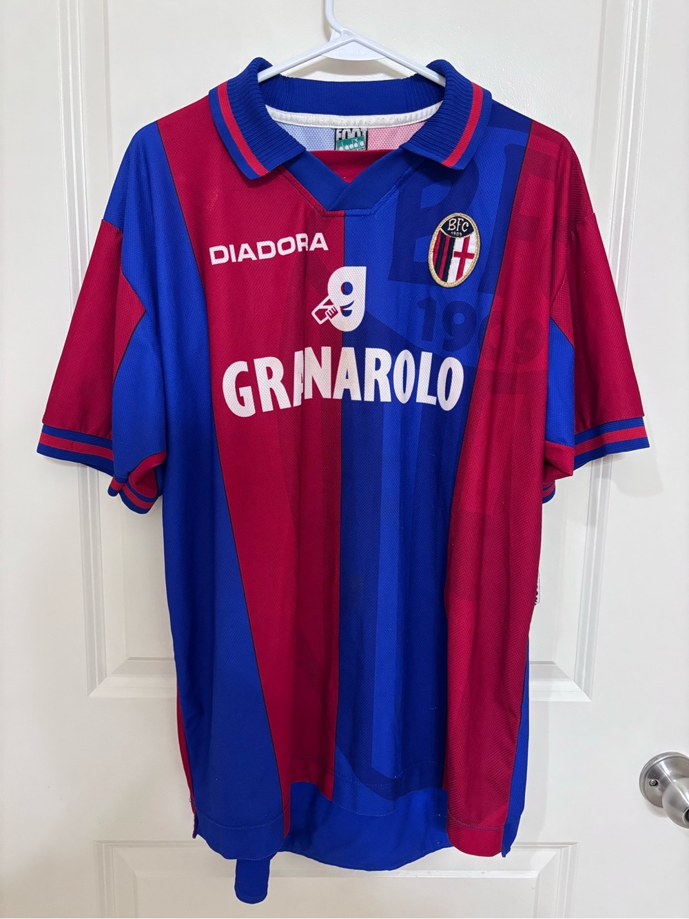 Diadora Bologna 1997/98 Home Soccer Jersey Size XL